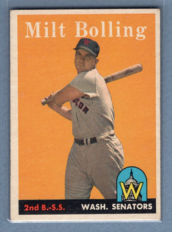 1958 Topps #188 Milt Bolling  EX  GO387