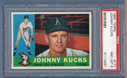 1960 Topps #177 Johnny Kucks (31114661) PSA 8