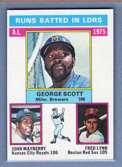 1976 Topps #196 Al RBI Leaders  (d) EX-MT  GO450