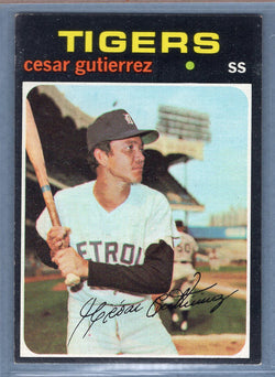 1971 Topps #154 Cesar Gutierrez  EX  GO747