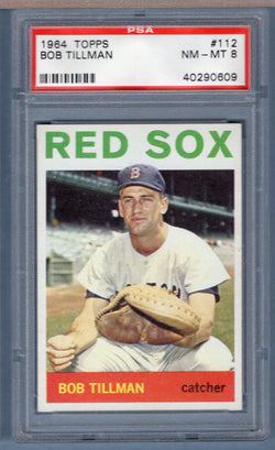 1964 Topps #112 Bob Tillman PSA 8