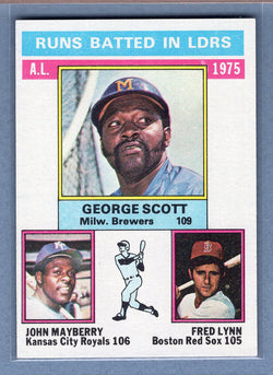 1976 Topps #196 Al RBI Leaders  (e) EX-MT  GO450