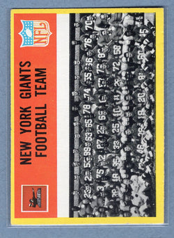 1967 Philadelphia #109 New York Giants EX-MT   GO118