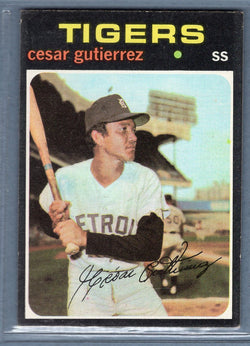 1971 Topps #154 Cesar Gutierrez  EX  SB1
