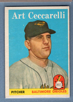 1958 Topps #191 Art Ceccarelli (a) VG-EX  GO387