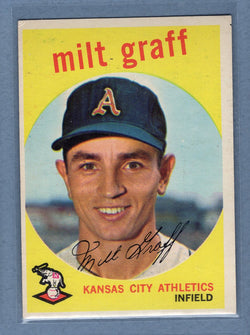 1959 Topps #182 Milt Graff EX  GO213
