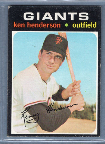 1971 Topps #155 Ken Henderson  EX  SB1