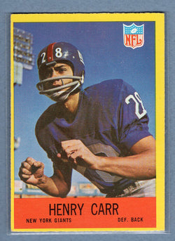1967 Philadelphia #110 Henry Carr EX-MT   GO118