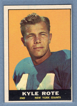 1961 Topps #87 Kyle Rote  EX  GO801