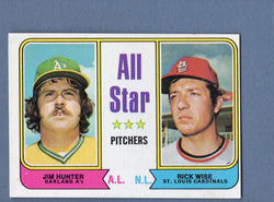 1974 Topps Baseball #339 All Star Pitchers(Hunter) NM-MT 001