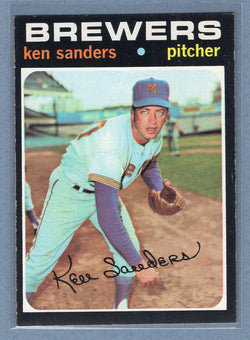 1971 Topps #116 Ken Sanders  EX  GO501