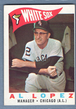 1960 Topps #222 Al Lopez (HOF) VG(OC) Set Break 1