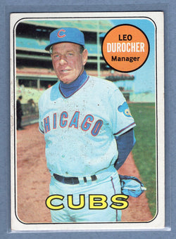 1969 Topps #147 Leo Durocher (HOF) (st)(b) VG  GO850