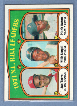 1972 Topps #87 NL RBI Leaders Torre/Starg/Aaron  EX-MT  GO315