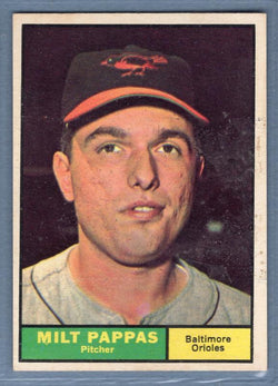 1961 Topps #295 Milt Pappas VG   GO417