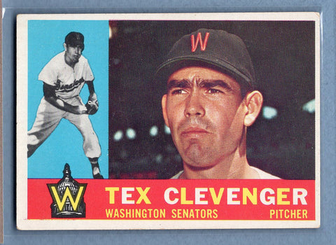 1960 Topps #392 Tex Clevenger  VG  GO257