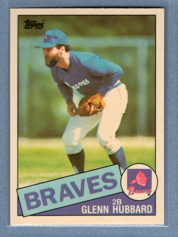 1985 Topps Tiffany #195 Glenn Hubbard NM