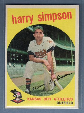 1959 Topps #333 Harry Simpson EX-MT High Grade Set Break B