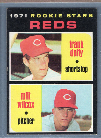 1971 Topps #164 Reds Rookies (Frank Duffy/Milt Wilcox)  EX  GO747