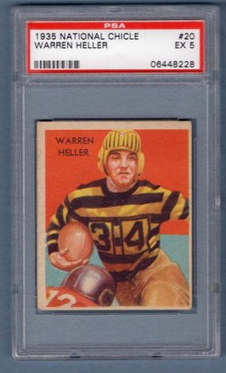 1935 National Chicle #20 Warren Heller PSA 5