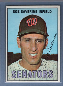 1967 Topps #27 Bob Saverine EX-MT Set Break GO428