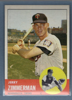 1963 Topps #186 Jerry Zimmerman EX-MT      INVGO395