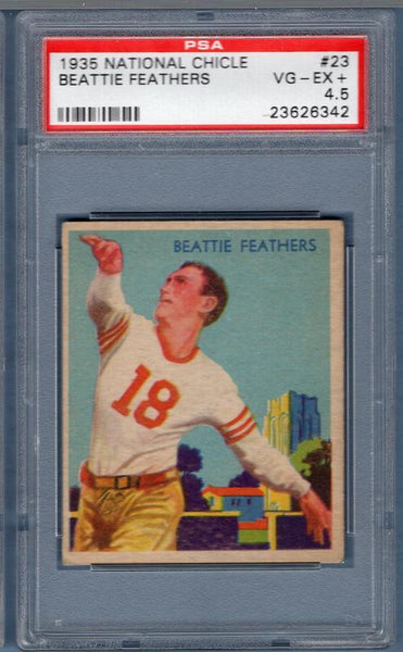 1935 National Chicle #23 Beattie Feathers PSA  4.5