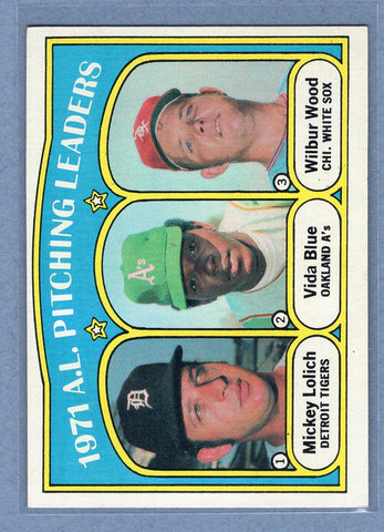 1972 Topps #94 AL Pitching Leaders  EX-MT  GO315