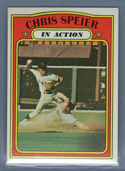 1972 Topps #166 Chris Speier IA EX-MT   GO464