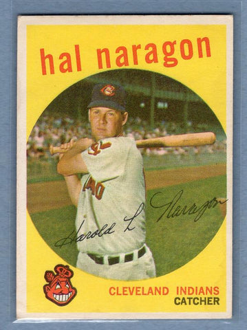 1959 Topps #376 Hal Naragon VG    Set Break A