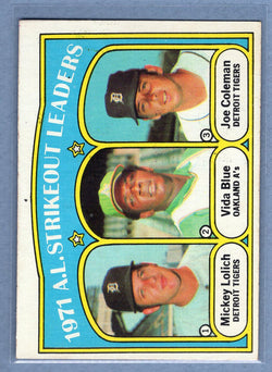 1972 Topps #96 AL Strikeout Leaders  EX  GO315