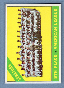 1966 Topps #194 Senators Team EX  GO300
