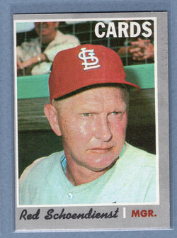 1970 Topps #346 Red Schoendienst (HOF)  (c) EX-MT  GO200