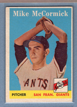 1958 Topps #37 Mike McCormick EX   GO129