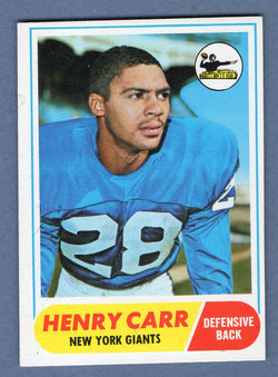 1968 Topps #57 Henry Carr EX-MT  GO153