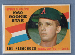 1960 Topps #137 Lou Klimchock ( e) (st) VG  GO550