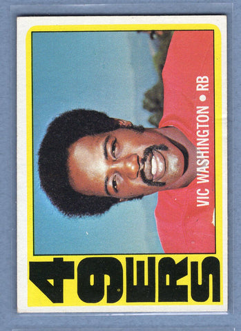1972 Topps #22 Vic Washington EX  GO100