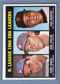 1967 Topps #234 NL ERA Leaders (Koufax) EX-MT  GO390