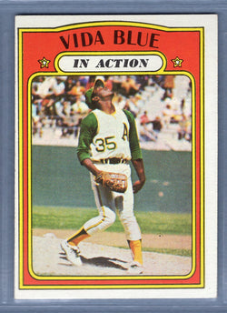 1972 Topps #170 Vida Blue IA EX-MT   GO464