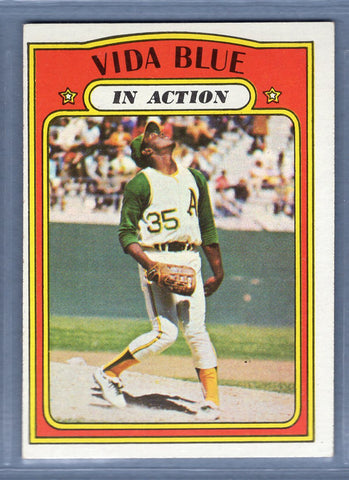 1972 Topps #170 Vida Blue IA EX-MT   GO464
