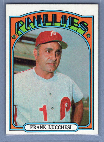 1972 Topps #188 Frank Lucchesi MG EX-MT  GO500