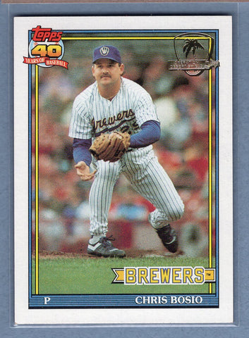 1991 Topps Desert Shield #217 Chris Bosio  NM  GO625