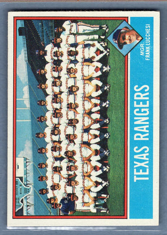 1976 Topps #172 Rangers Team  EX-MT  GOSB1