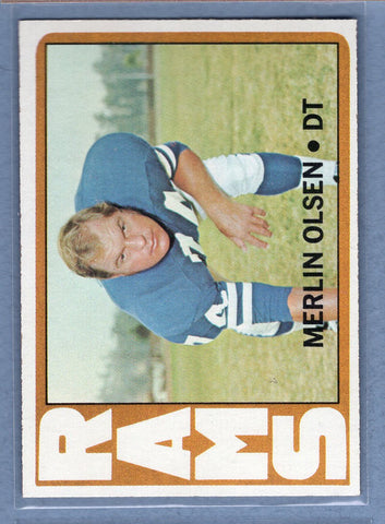 1972 Topps #181 Merlin Olsen (HOF) EX-MT  GO326