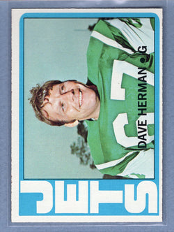 1972 Topps #182 Dave Herman EX-MT  GO326
