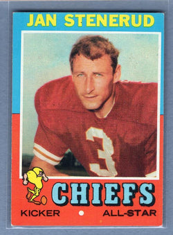 1971 Topps #61 Jan Stenerud (HOF) EX-MT  GO244