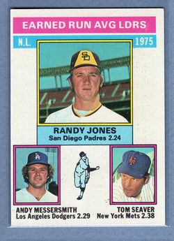 1976 Topps #201 Nl Era Leaders  (a) EX-MT  GO450