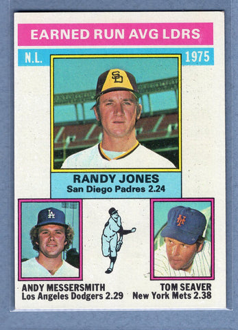 1976 Topps #201 Nl Era Leaders  (a) EX-MT  GO450