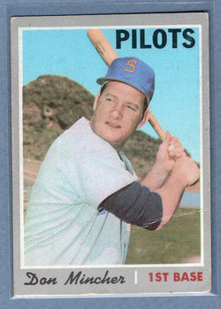 1970 Topps #185 Don Mincher  G-VG  GO695