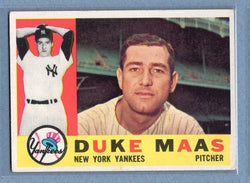 1960 Topps #421 Duke Maas  VG-EX  GO257